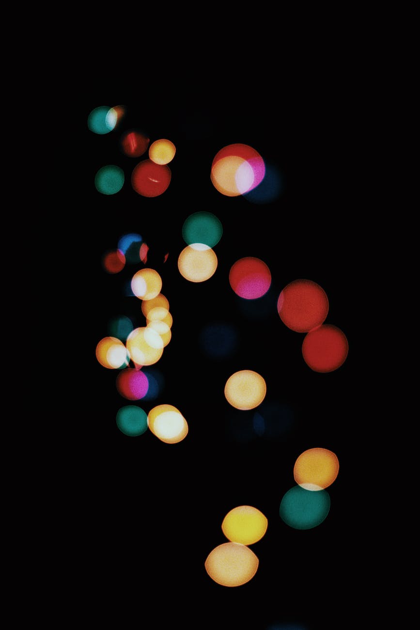 colorful bokeh lights