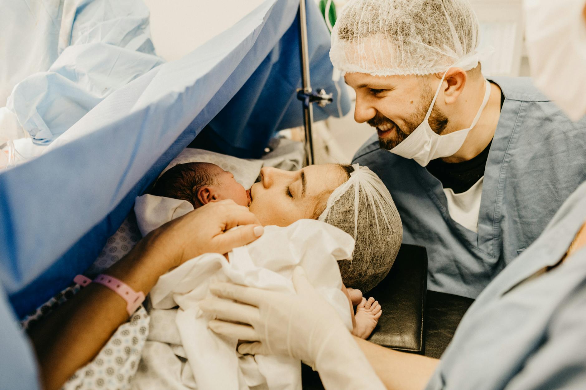 woman giving birth