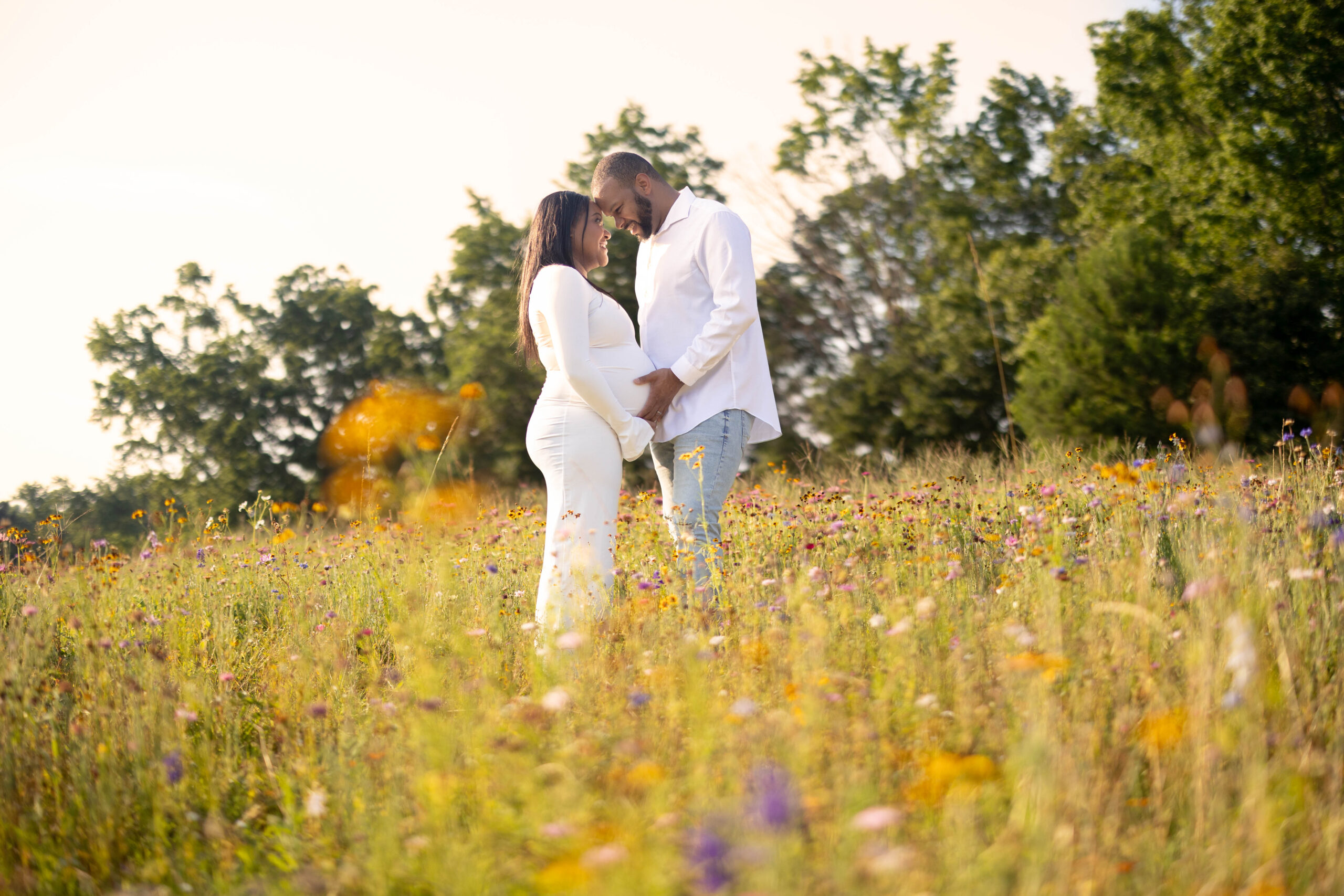 Wildflower Maternity Shoot